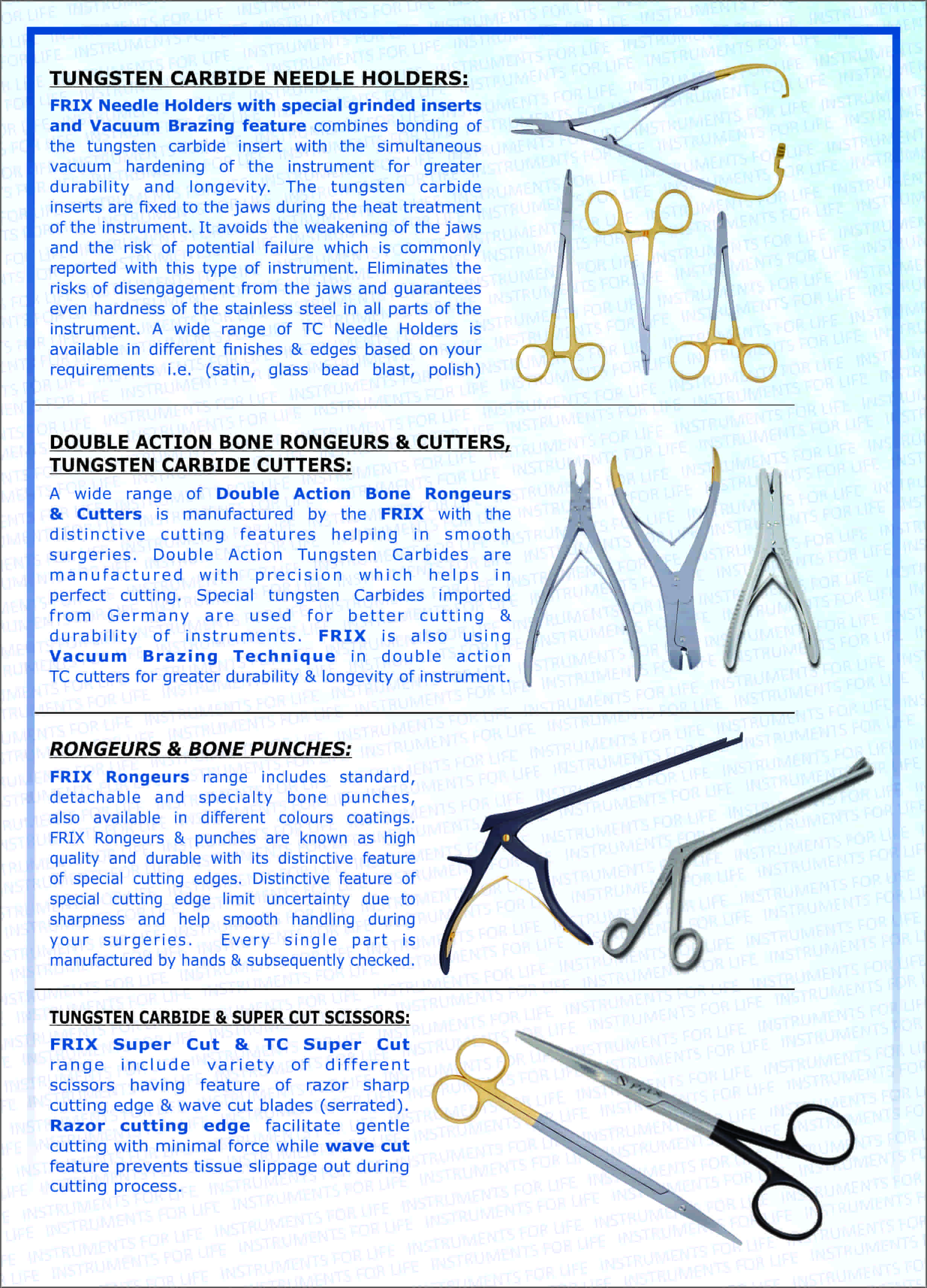 Surgical Instruments FRIX SURGICAL INSTRUMENTS Company Profile