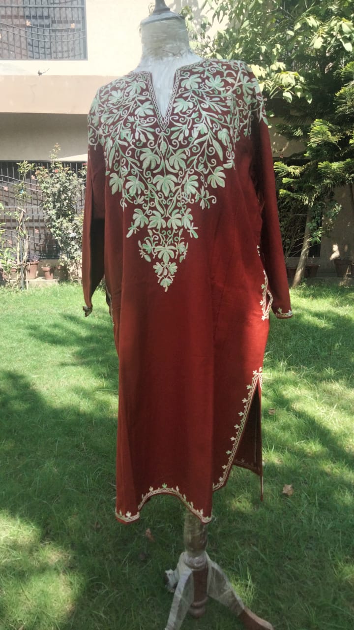 Kashmiri Pheran, Traditional Kashmiri Gown, Aari Embroidery Kashmiri, Kashmiri  Dress, Customizable Kashmiri, Indian Kashmiri Gown, Ethnic - Etsy Israel