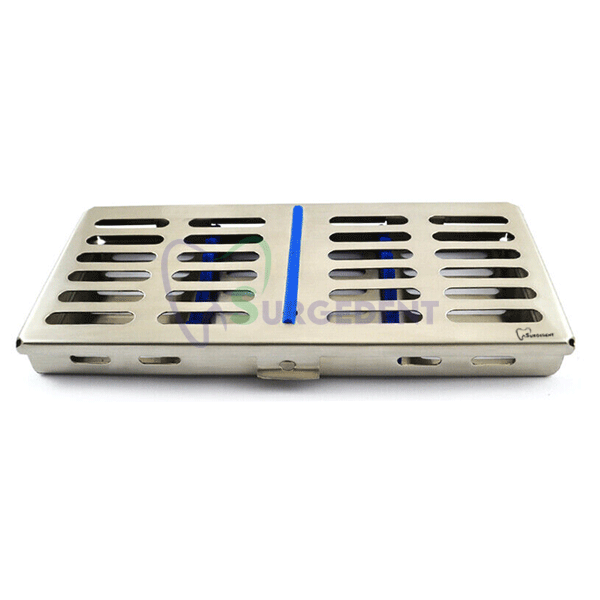 thumbnail image 2 of CYNAMED 2-Turn Button Dental Autoclave Sterilization Cassette Tray – Holds 10 Instruments, PN-10-02-00 2 of 6
