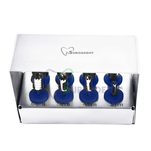 Dental Trephine Kit - 8 Pieces Surgical Instruments With Holder - CE Certified