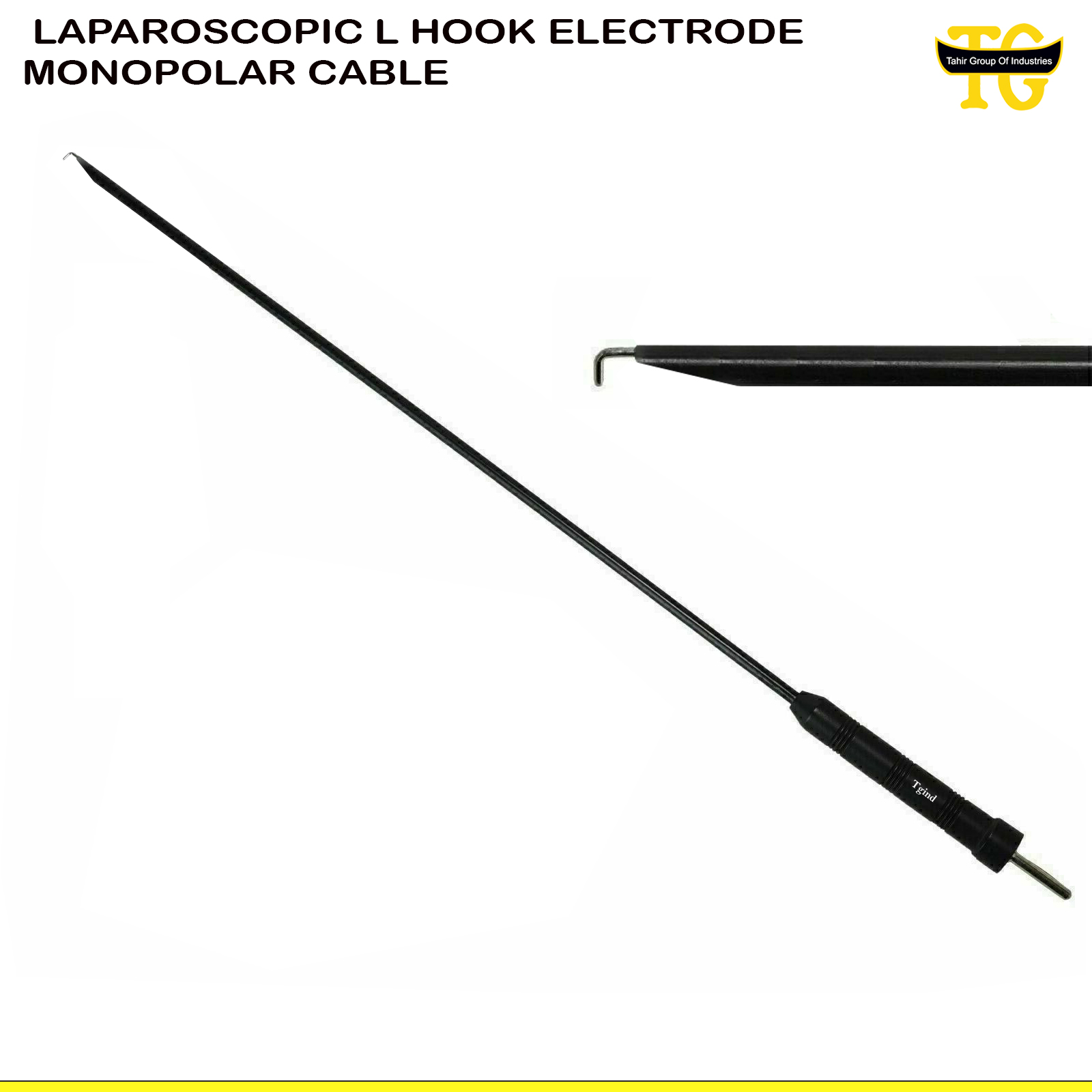 Laparoscopic Working Element Monopolar Cable 4mmx300cm Reusable Surgical Instruments 1000x1000